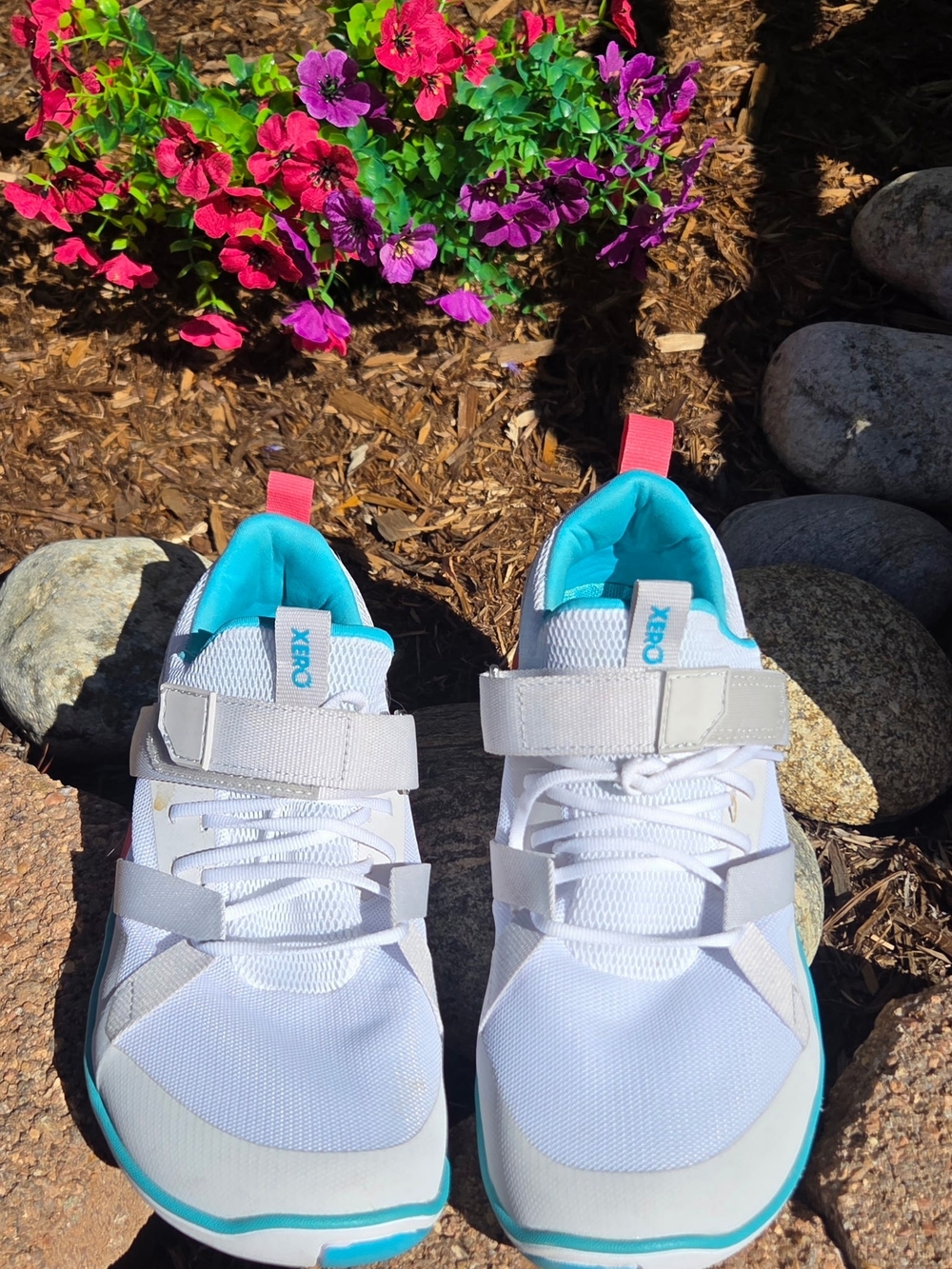 Womans Xero White Athletic Shoes